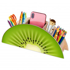 Ahşap Kivi Masaüstü Kalemlik Çok Amaçlı Kutu